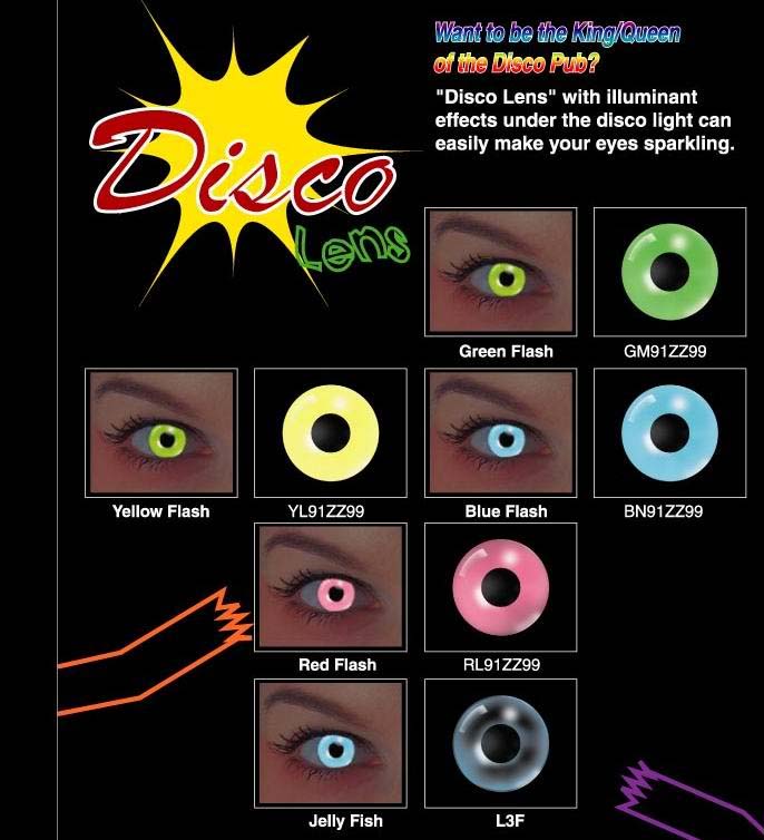 Disco Lens, Magic Lens, Contact Lens, Colored Lens