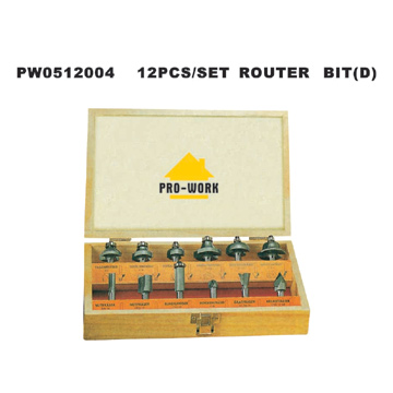 12pc Router Bit Set (D)