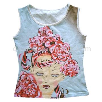 Women's Printing Sleeveless T-shirts