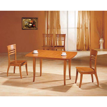 Solid Wood Dining Table & Chairs