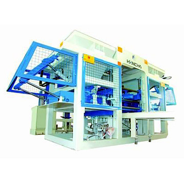 Concrete Block Machines With Face Mix Section