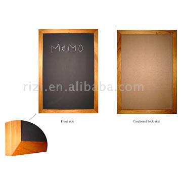 blackboard magnetic in wooden frame