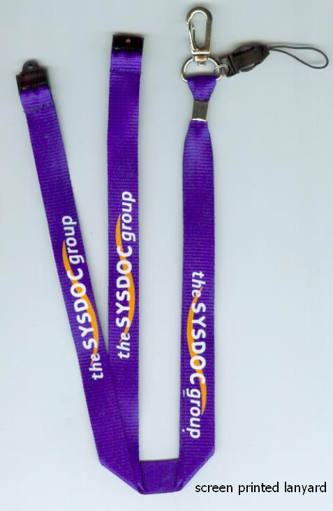 Silk-screen lanyards