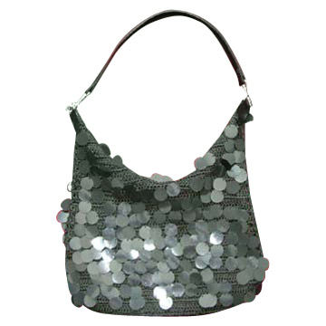 Handbag with Sequins and Beads