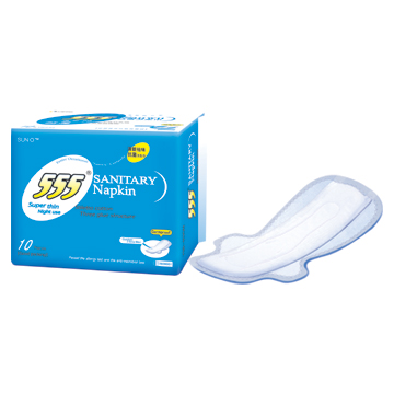 Super Thin Sanitary Napkin with Wings