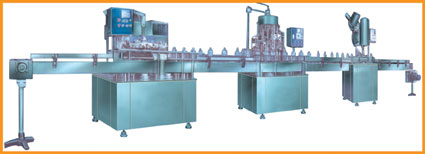 Auto bottle washing-filling-capping machine(for small PET bottle)