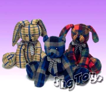 Stuffed Plaid Animals