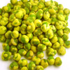 Wasabi flavor coated green peas