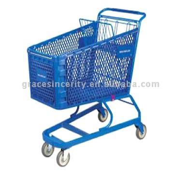 100L Plastic Shopping Carts