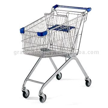 90L Chrome Shopping Carts