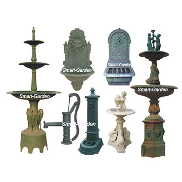 Cast Iron Fountain, Water Features, Pump