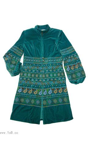 Annasui green velour suit