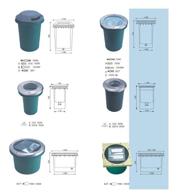 stainless steel inground light 