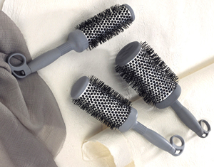 plastic professional hair brush for hair dresser