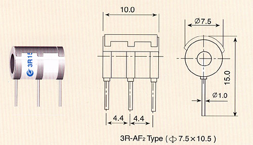 3 Pole Gas Tube Arresters,Gas Discharge Tubes,Ceramic Gas Discharge Tubes