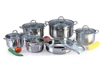 12pcs S/S Cookware Set