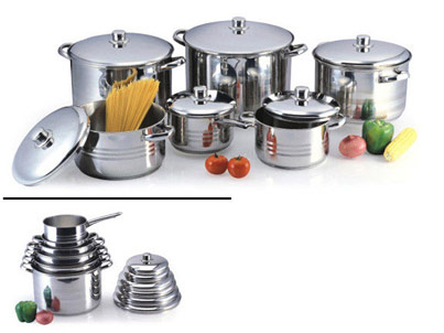12pcs S/S Cookware Set