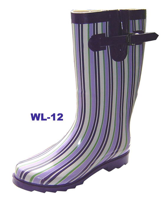 Color printing rubber boots