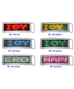 led belt buckle