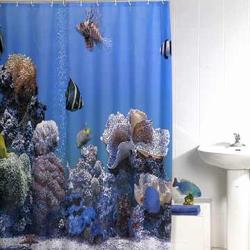 printed  shower curtain 