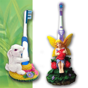 Battery Power Toothbrushes with Customized Stands