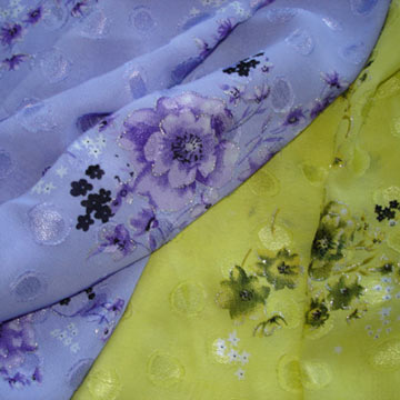 Jacquard, Cutting Flower Organza