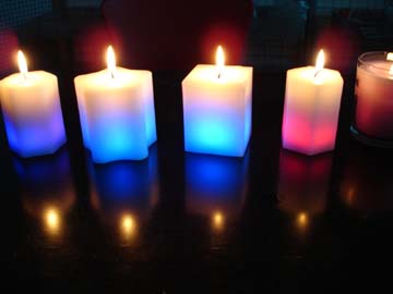 led flashing candle light