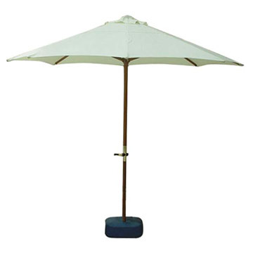 Windproof Wooden Patio Umbrellas