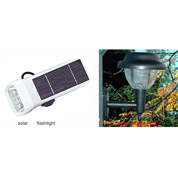 Solar Flashlight, Solar Garden Light