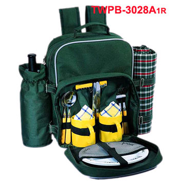 2 Person Picnic Backpack with Blankets