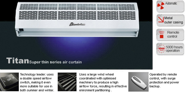 Titan 1 Super Thin Series Air Curtain