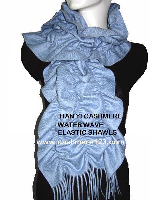 Cashmere,wool pleated scarf