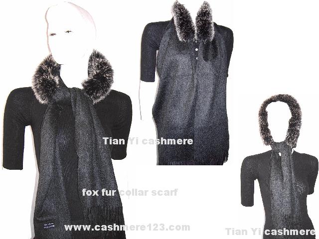 fox fur collar scarf