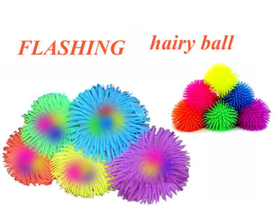flashing hairy ball