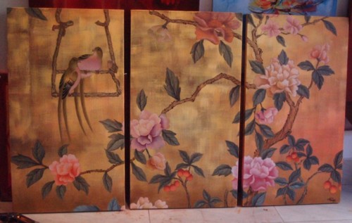 Chinese artwork -decorative designs oil painting