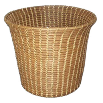 rattan litter bin 