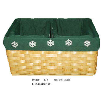 two lattices storage basket 