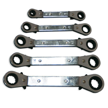 5-piece Ratchet Ring Wrenches Sets