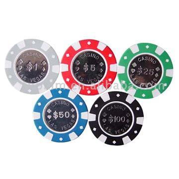 Metal Inlay Poker Chips