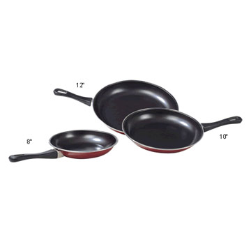3pcs Non-Stick Frying Pan Set (Euro Handle)