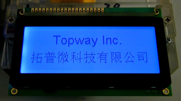 the standard LCD module