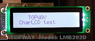 LCD top way display