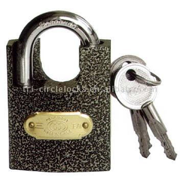 Color Beam Wrapped Padlocks with Cross Keys