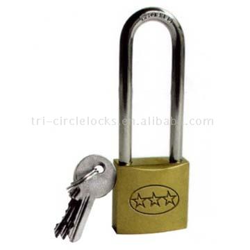 Long Shackle Polished Iron Padlocks