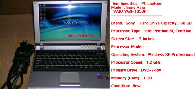 Sony Vaio Laptop