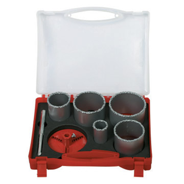 7pc Tungsten Carbide Gritted Hole Saw Sets