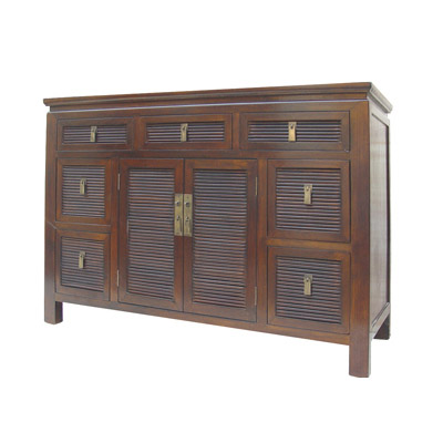 7drawers 2doors console cabinet
