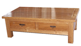two drawers coffee table