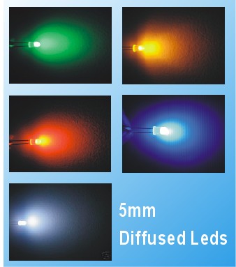 super bright 5mm green diffused led