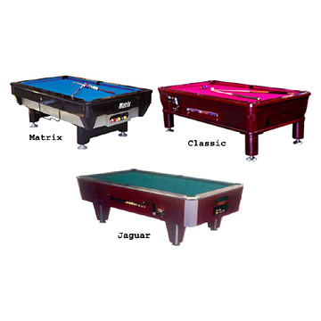 Pool Coin Operated Tables 